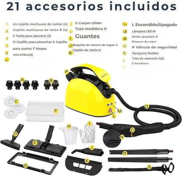 Limpiador a vapor multiusos - Limpieza natural y eficaz para su hogar