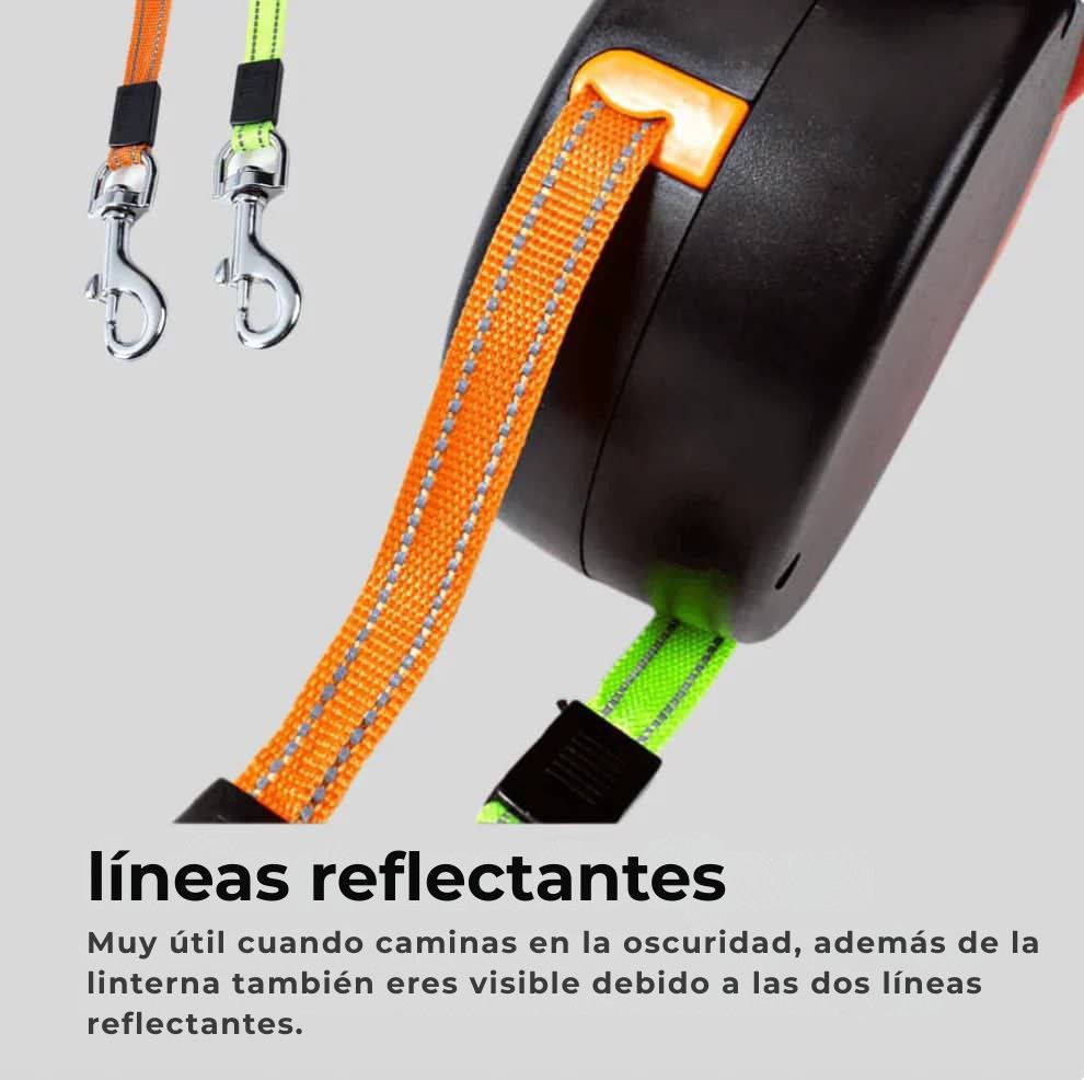 DuoLeash™ – Correa para perros 2 en 1 con luz