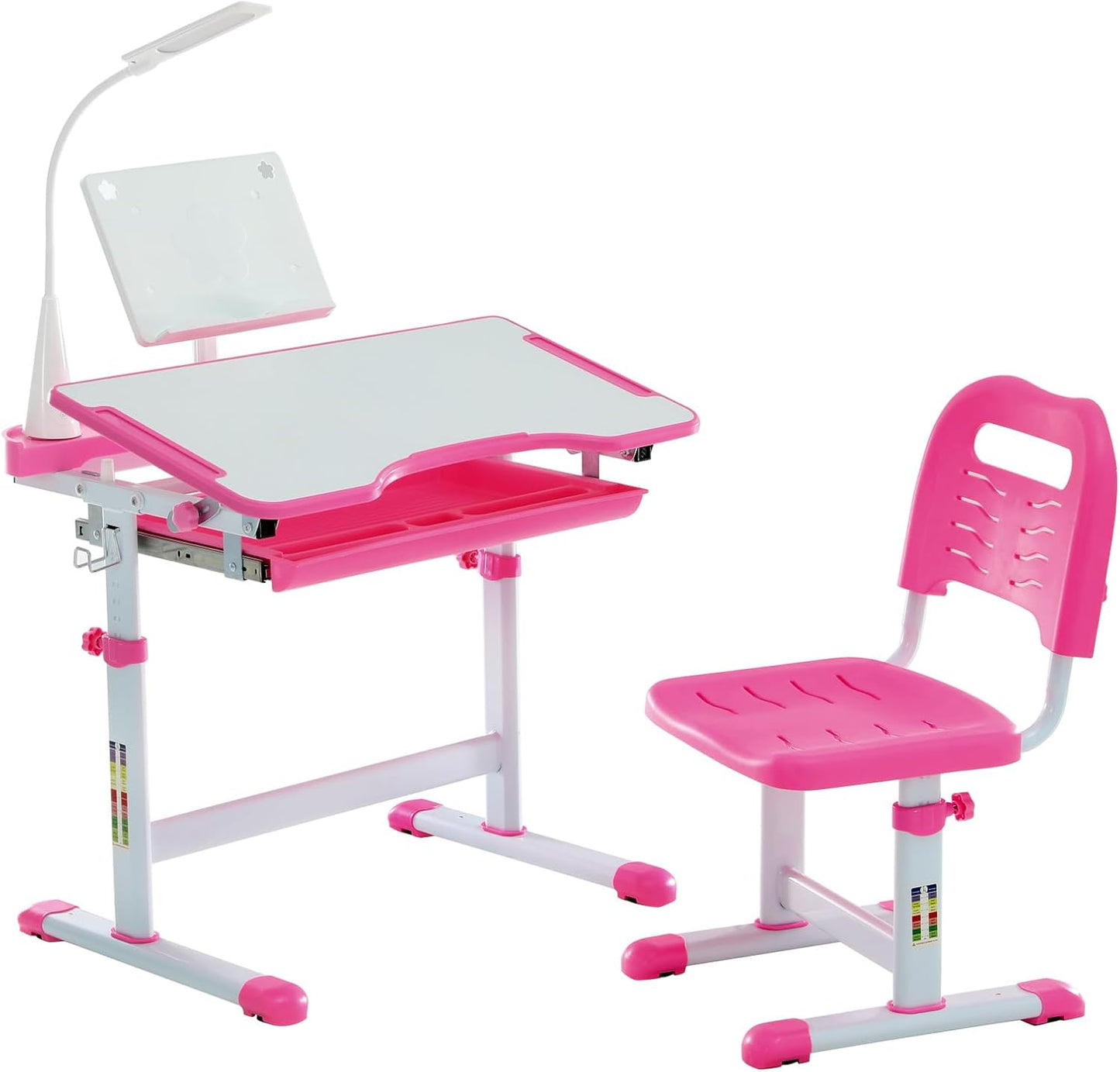EduSpark Kids Study Hub - Conjunto funcional de escritorio y silla