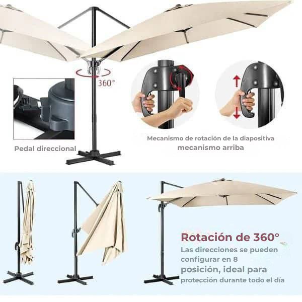 Sombrilla de jardín Beige